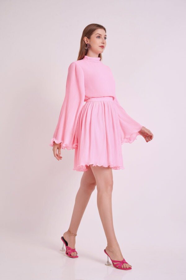 Pleated Georgette Dress