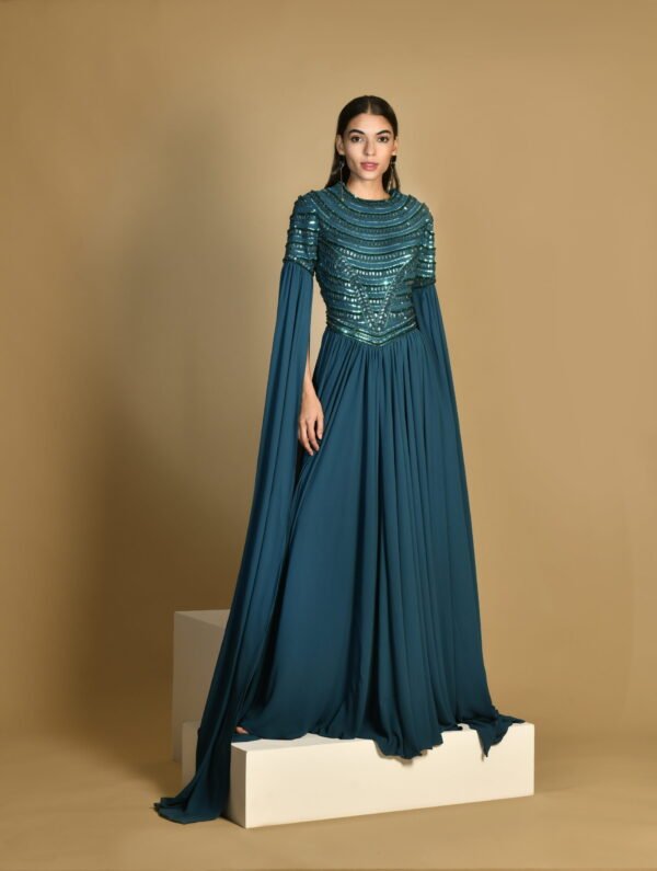 Infinity Hand Embroidered Georgette Gown